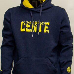 Buzo canguro de algodón con estampa con puño y cintura de reeb