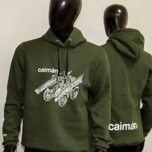 Buzos de algodon frisado con capucha con serigrafia