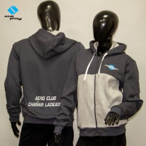 Camperas de algodon con capucha con bordado