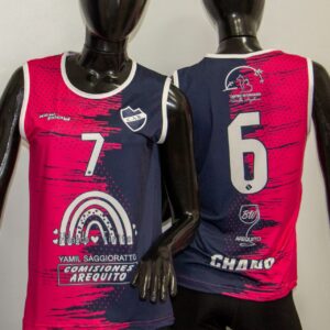 Musculosas femeninas de policam con escudo en broderi